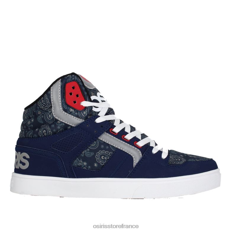 Osiris unisexe cloner 6N4H821 chaussure bleu marine/rouge/paisley