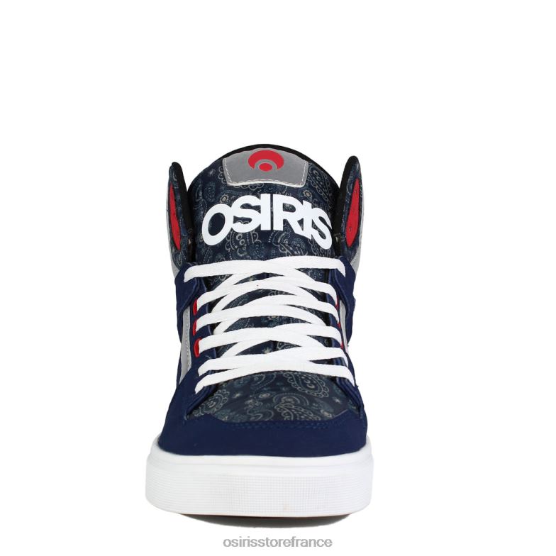 Osiris unisexe cloner 6N4H821 chaussure bleu marine/rouge/paisley