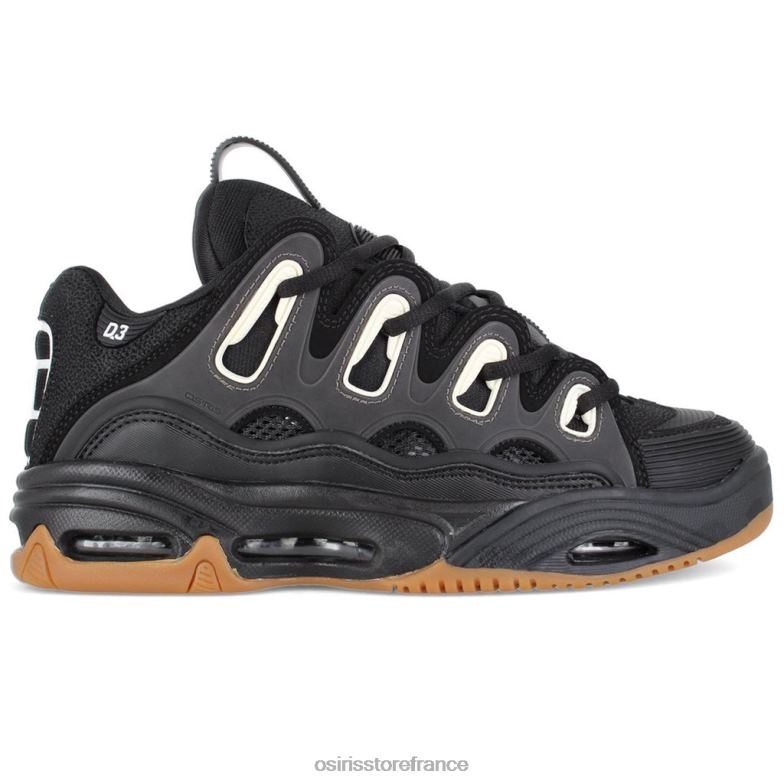 Osiris unisexe d3 2001 6N4H83 chaussure noir/gomme