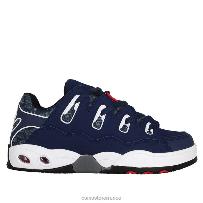 Osiris unisexe d3 og 6N4H84 chaussure bleu marine/rouge/paisley