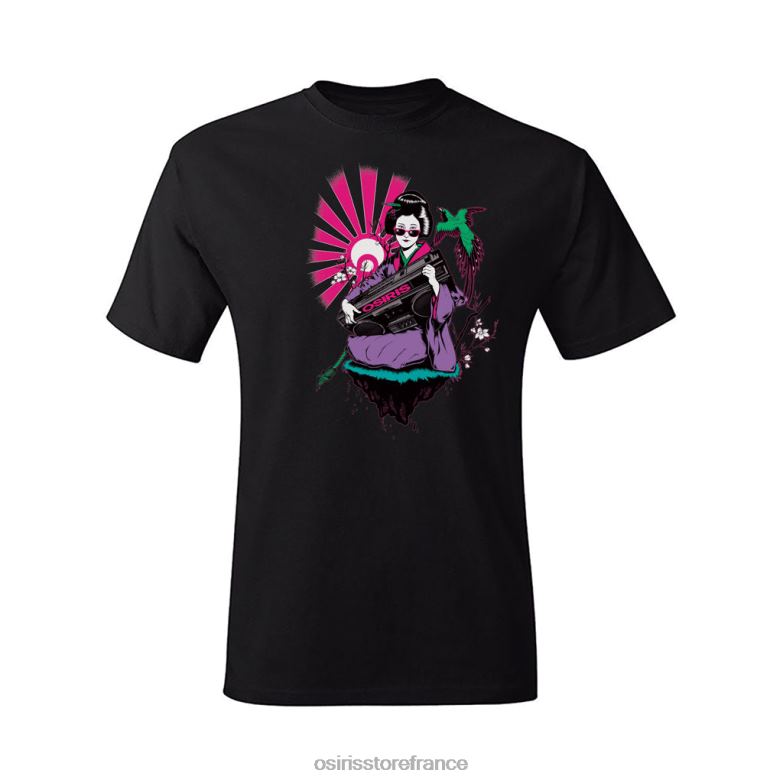Osiris geisha t-shirt noir JV0Z445 vêtements