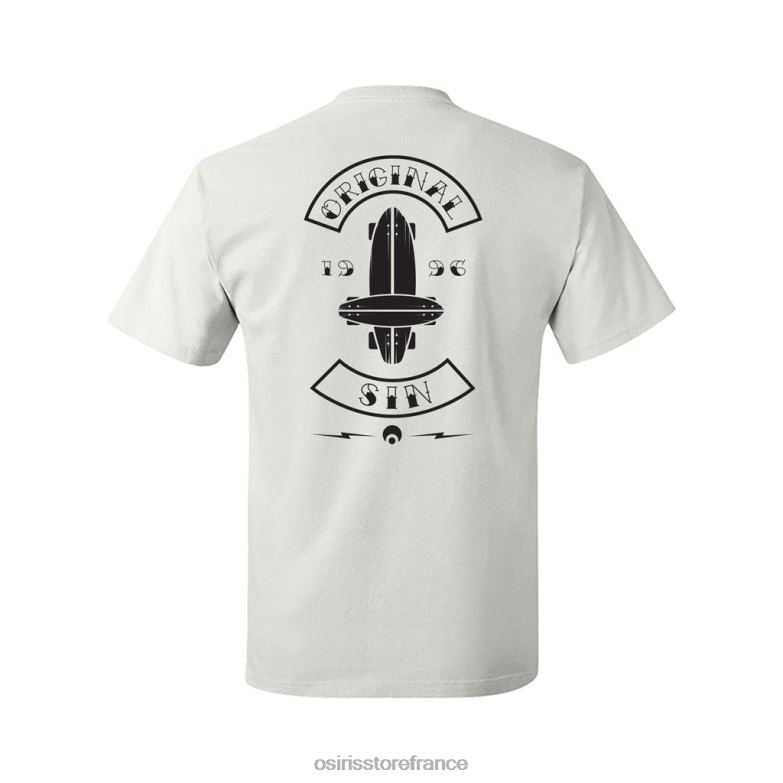 Osiris t-shirt à poche original sin blanc JV0Z452 vêtements