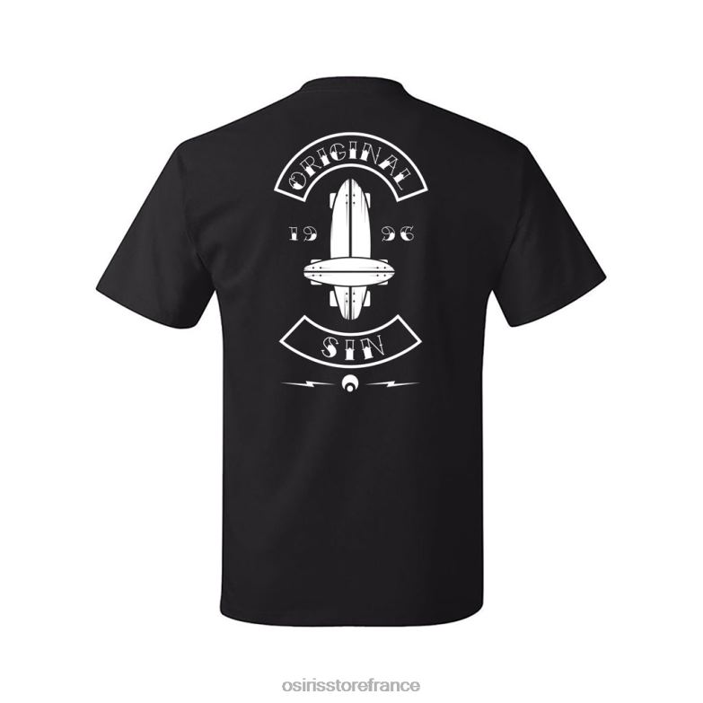 Osiris t-shirt à poche original sin noir JV0Z451 vêtements