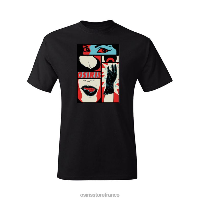 Osiris unisexe tee-shirt choc 6N4H829 T-shirt noir