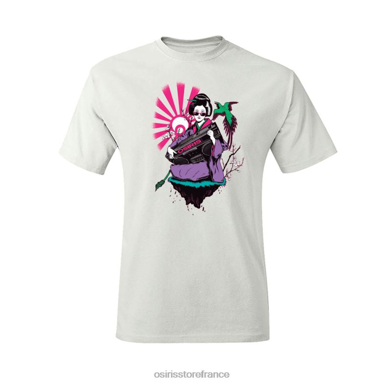 Osiris unisexe tee-shirt geisha 6N4H828 T-shirt blanc